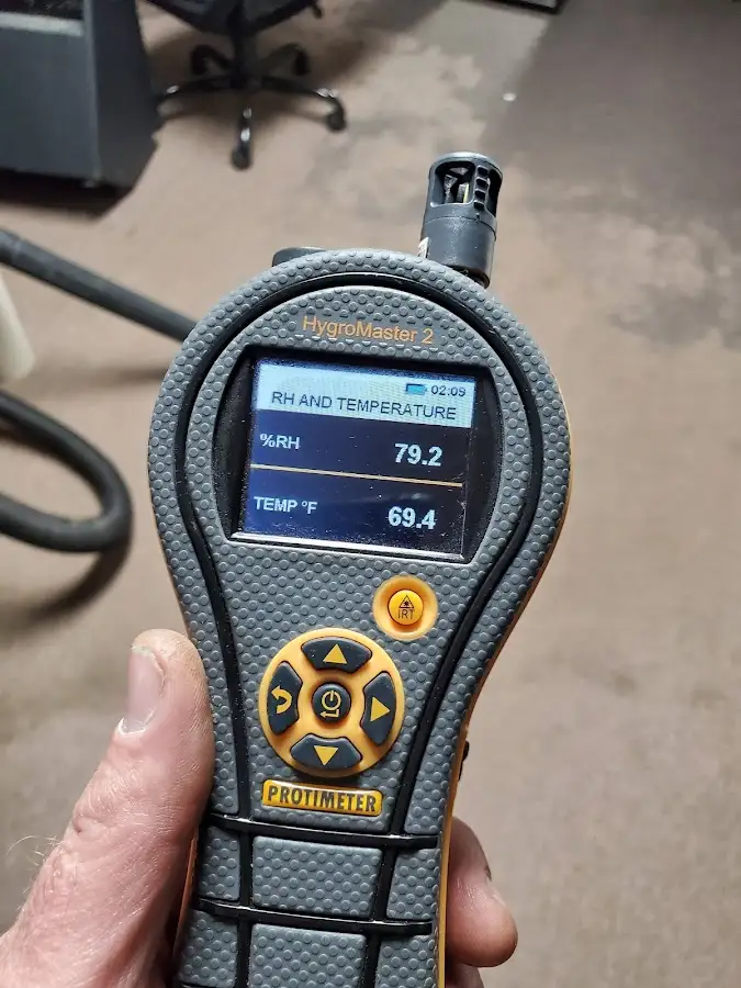 Moisture meter humidity assessment for Fire & Smoke Damage Restoration in Ellenton